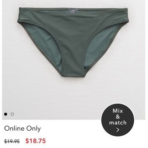 NWOT GREEN AERIE SWIM BOTTOMS